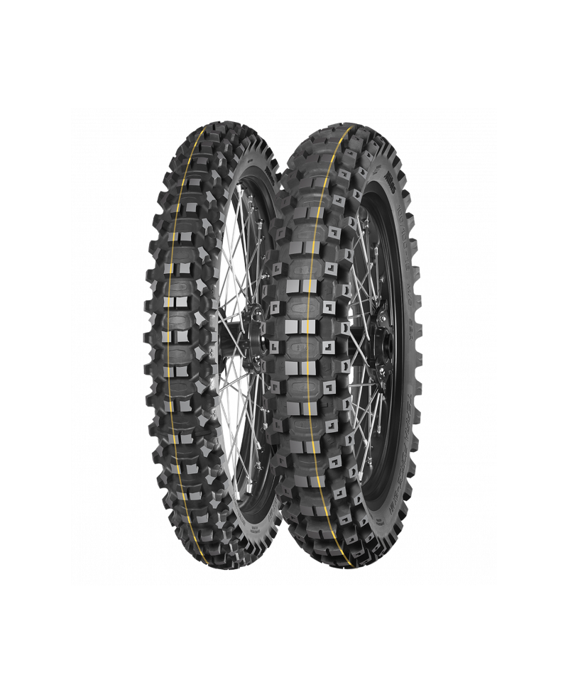 MITAS TERRA FORCE-EX MH SUPER Yellow Rear 110/ 100 -18 64R  TT (1 Bande jaune)