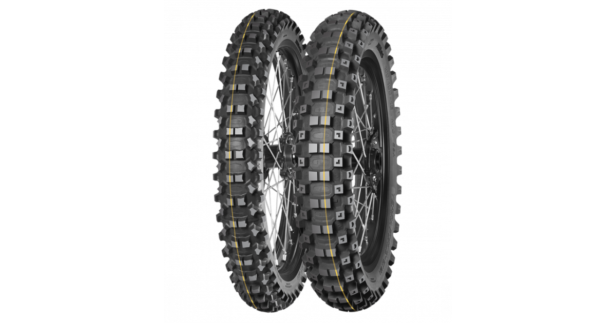 MITAS TERRA FORCE-EX MH SUPER Yellow Rear 110/ 100 -18 64R  TT (1 Bande jaune)