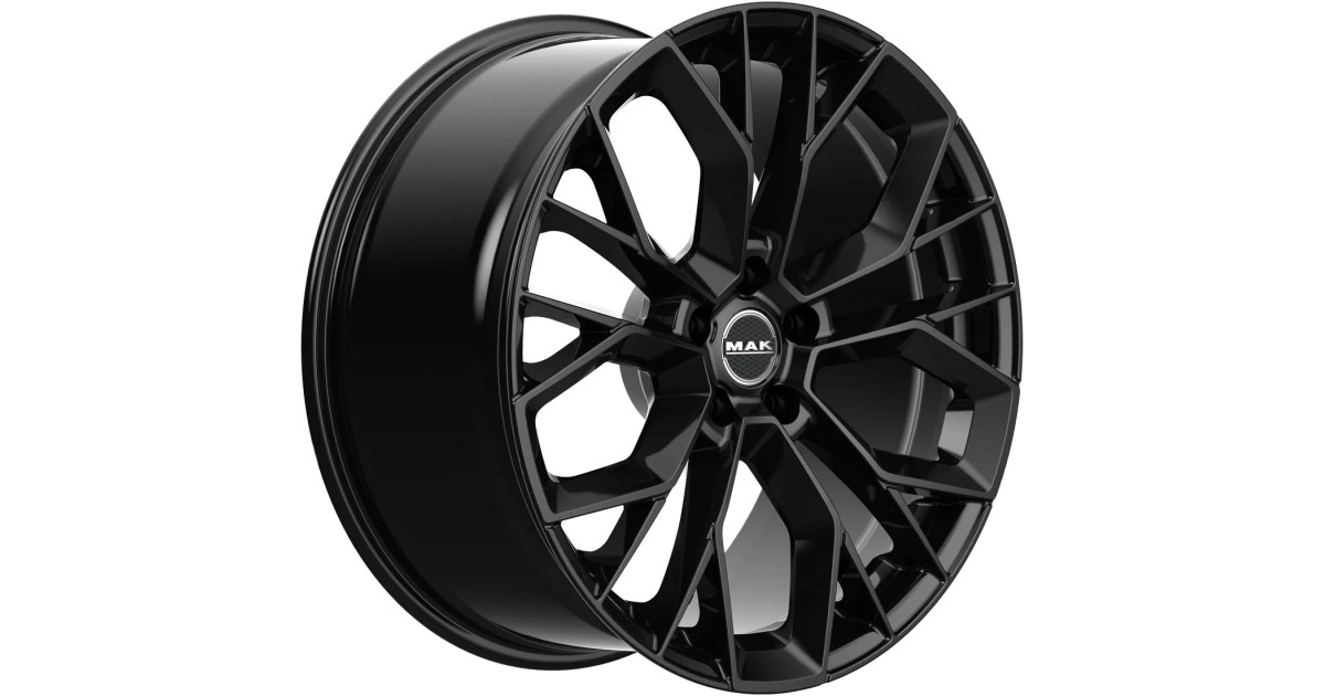 Jante Alu  MAK STILO-D GLOSS BLACK 10 x21 5x112 ET19 , Alésage 66.6