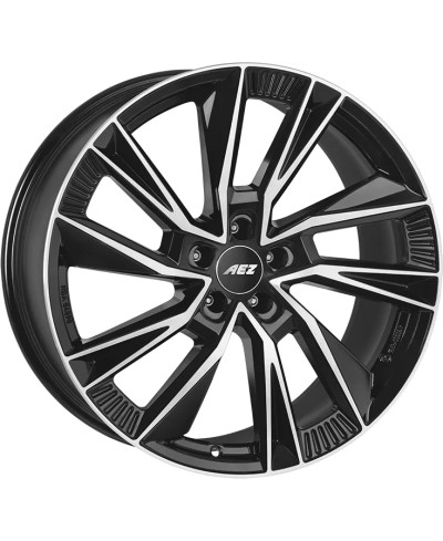 Jante Alu AEZ Havanna Black Polished  8x20 5x112 ET38 , Alésage 70.1