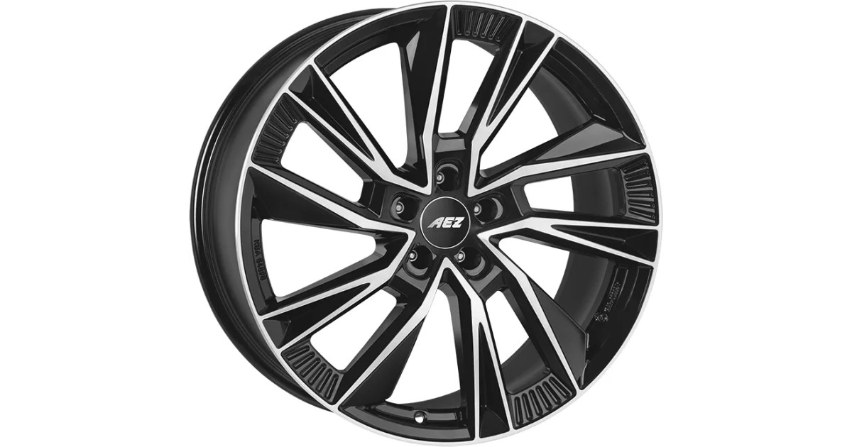 Jante Alu AEZ Havanna Black Polished  8x20 5x112 ET38 , Alésage 70.1
