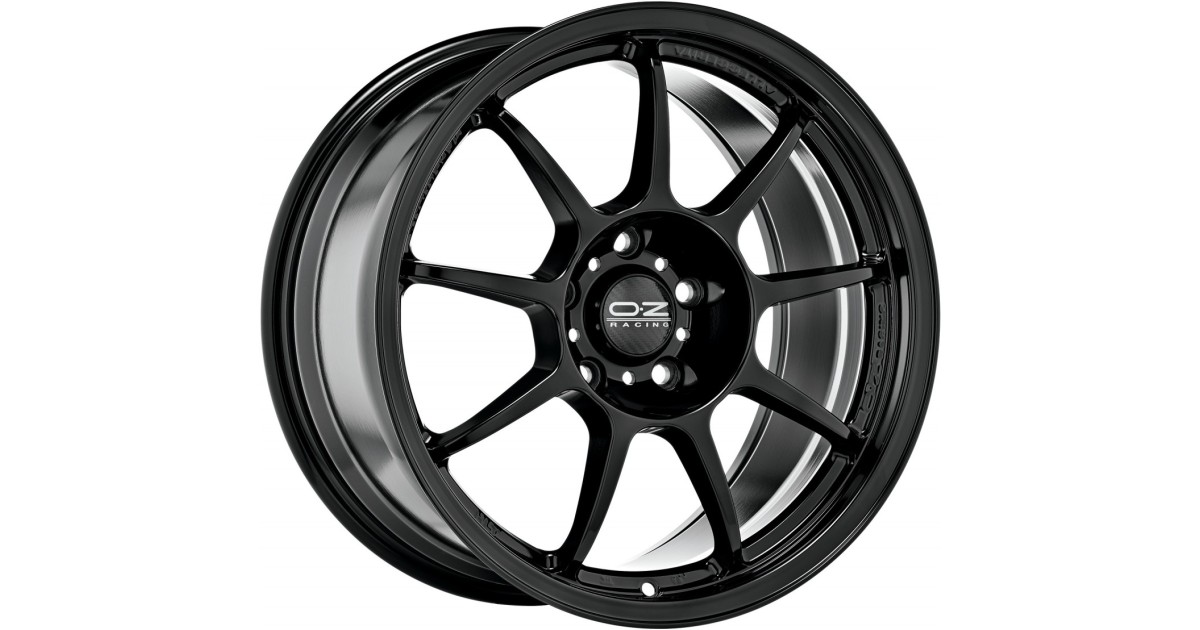 Jante ALU, OZ Alleggerita HLT  GLOSS BLACK, 8X18 5/ 100 ET35, Alésage 68