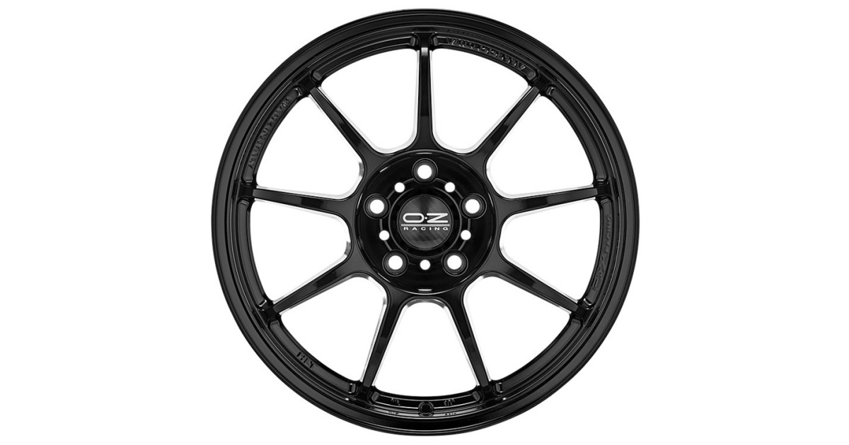 Jante ALU, OZ Alleggerita HLT  GLOSS BLACK, 8X18 5/ 100 ET35, Alésage 68