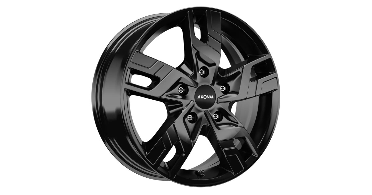 Jante ALU, Ronal R64 JETBLACK 7X17 5/ 160 ET53, Alésage 65.1