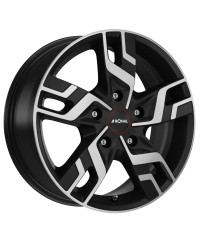 Jante ALU, Ronal R64 Jetblack-matt-Face polie 7X17 5/ 108 ET46, Alésage 65.1