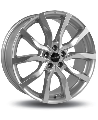 Jante Alu MAK HIGHLANDS SILVER 8x18 5x108 ET45 , Alésage 63.4