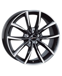 Jante ALU, Autec Astana Noir , Face polie 8X19 5/ 108 ET42, Alésage 65.1