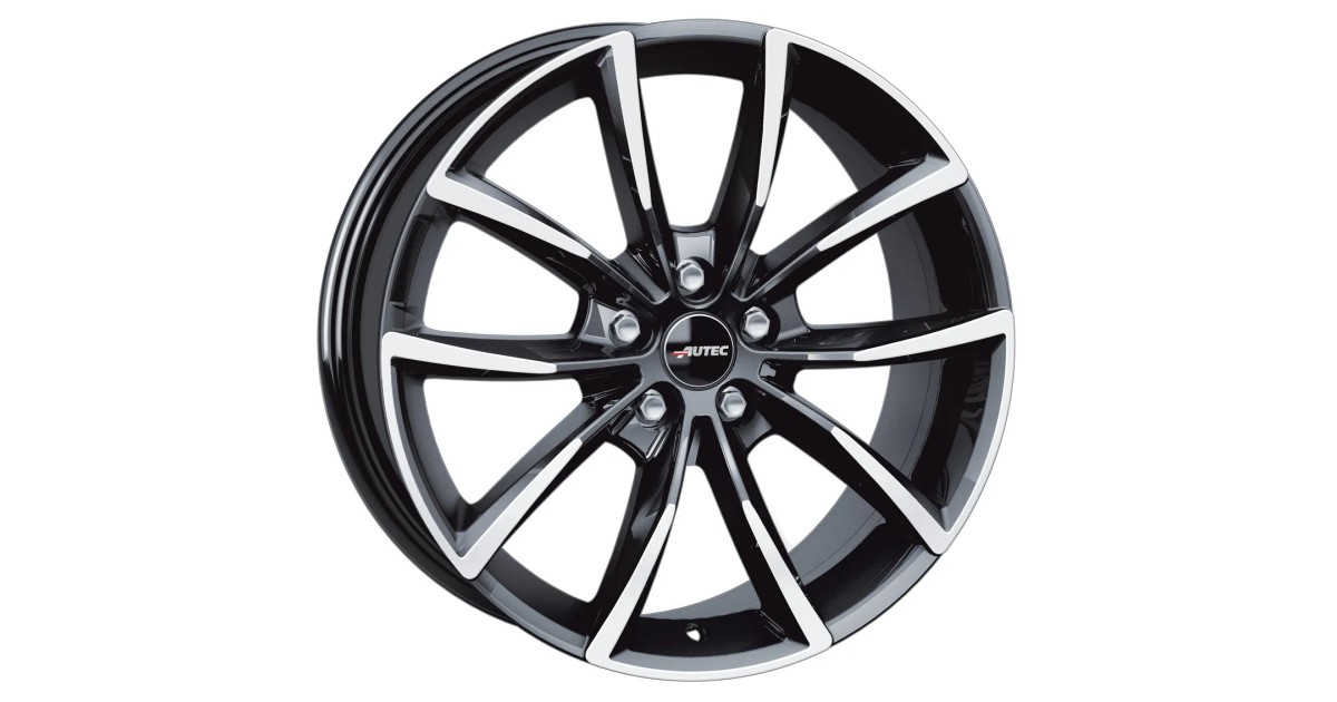 Jante ALU, Autec Astana Noir , Face polie 8X19 5/ 108 ET42, Alésage 65.1