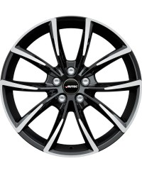 Jante ALU, Autec Astana Noir , Face polie 8X19 5/ 108 ET42, Alésage 65.1
