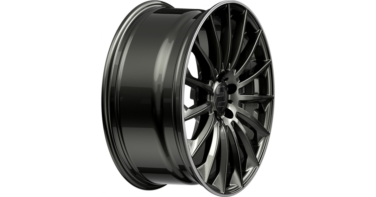Jante ALU, Wheelworld - 2DRV WH39 Dark gunmetal lackiert + Rebord poli 10.5X22 5/ 112 ET30, Alésage 66.6