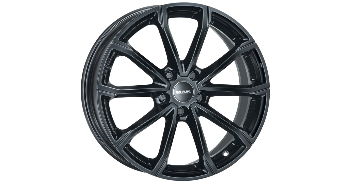 Jante Alu MAK DaVinci Gloss black 8x19 5x112 ET30 , Alésage 76