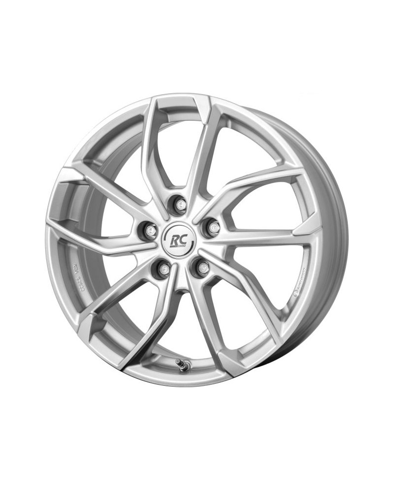 Jante Alu RC Design RC34 Crystal Silver 6,5x18 5x114.3 ET32  , Alésage 66.10