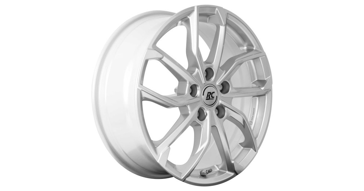 Jante Alu RC Design RC34 Crystal Silver 6,5x18 5x114.3 ET32  , Alésage 66.10