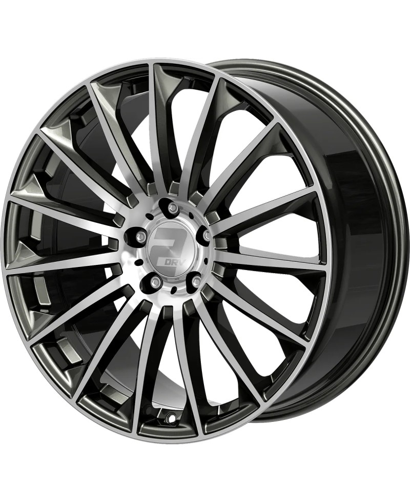 Jante ALU, Wheelworld - 2DRV WH39/ DGMP+ Dark gunmetal lackiert (Face polie) 10X22 5/ 112 ET40, Alésage 66.6