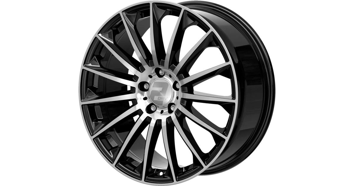 Jante ALU, Wheelworld - 2DRV WH39/ SP+ Noir brillant laqué  , Face polie 10X22 5/ 112 ET40, Alésage 66.6