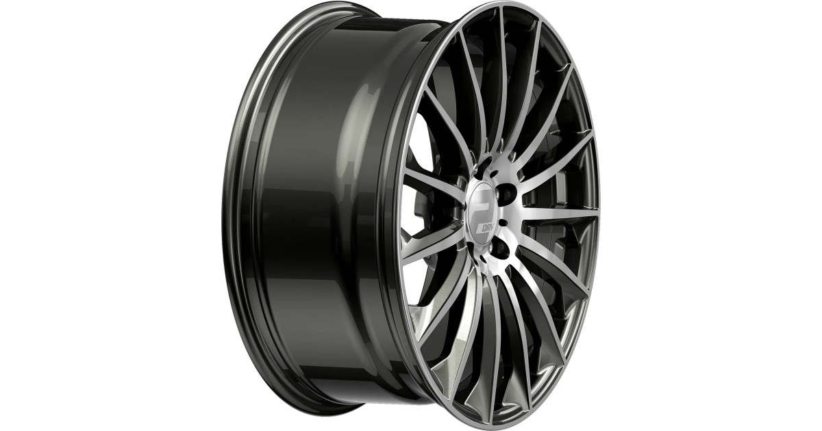 Jante ALU, Wheelworld - 2DRV WH39/ DGMP+ Dark gunmetal lackiert (Face polie) 9.5X22 5/ 112 ET58, Alésage 66.6