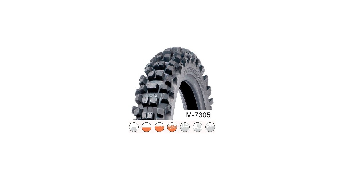 Pneu moto,  Maxxis M-7305 Maxxcross PRO Inter. Track Rear 80/ 100-12  50M TT