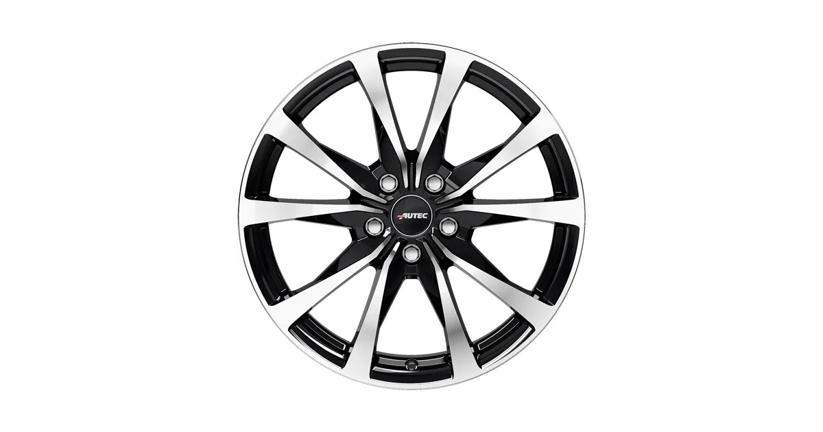 Jante Alu Autec Brixen Black Polished 8x20 5x112 ET47 , Alésage 57.1