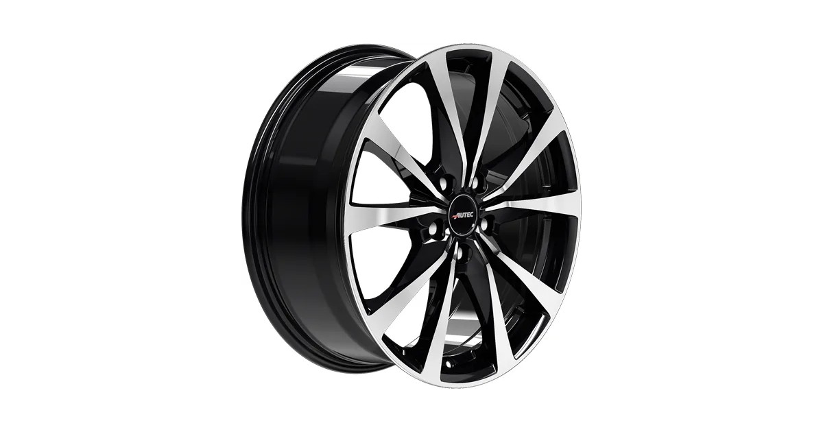 Jante Alu Autec Brixen Black Polished 8x20 5x112 ET47 , Alésage 57.1