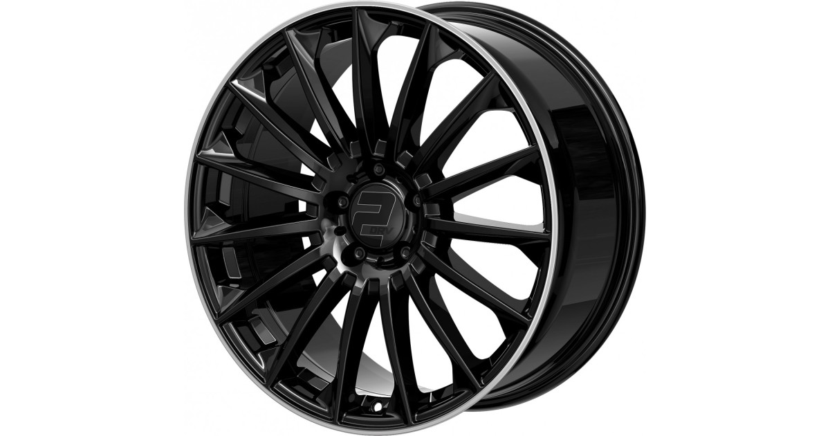 Jante ALU, Wheelworld - 2DRV WH39 Noir brillant laqué / Bord poli 10X22 5/ 112 ET20, Alésage 66.6
