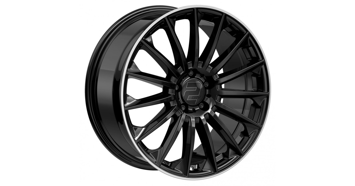 Jante ALU, Wheelworld - 2DRV WH39 Noir brillant laqué / Bord poli 10X22 5/ 112 ET20, Alésage 66.6