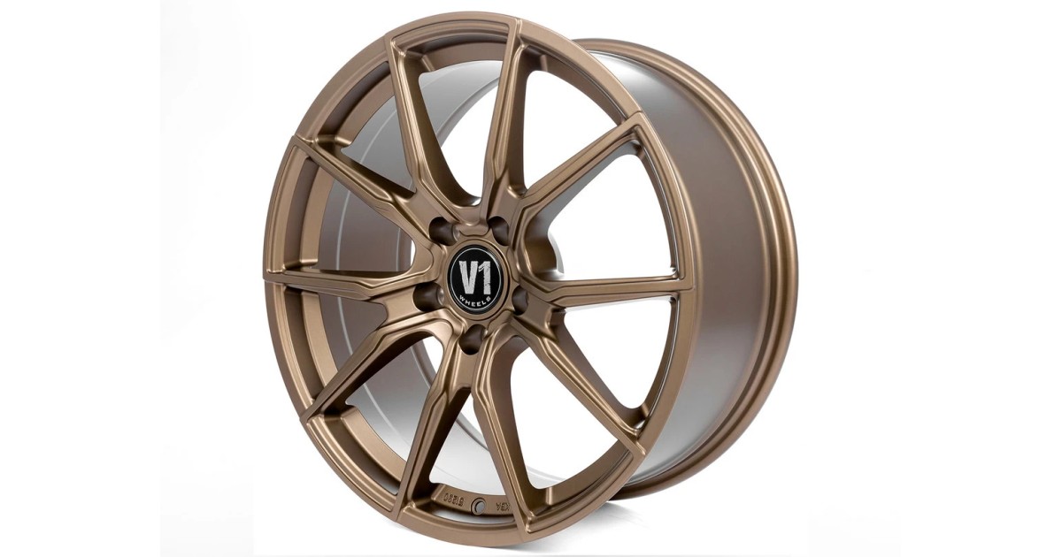Jante ALU, V1 Wheels V1  Bronze laqué mat 8.5X19 5/ 112 ET45 , Alésage 66.6