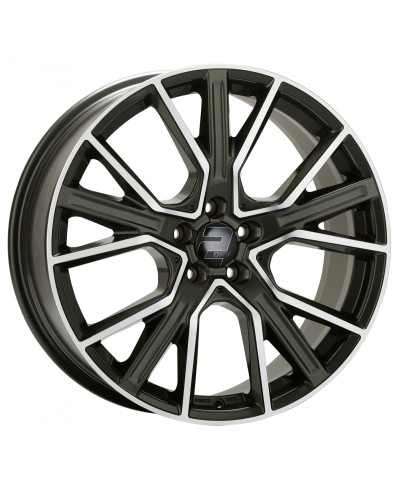Jante ALU, Wheelworld - 2DRV WH34 / DGMP+ DARK GUNMETAL (Anthracite , Face polie) 8.5X19 5/ 112 ET35, Alésage 66.6