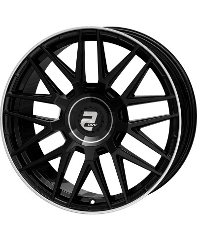 Jante ALU, Wheelworld - 2DRV WH43 Noir brillant laqué , Bord poli 8.5X20 5/ 108 ET48, Alésage 63.4