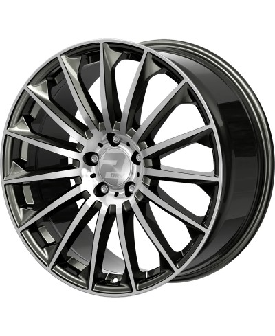 Jante ALU, Wheelworld - 2DRV WH39/ DGMP+ Dark gunmetal lackiert / Face polie 10.5X22 5/ 114.3 ET35, Alésage 72.6