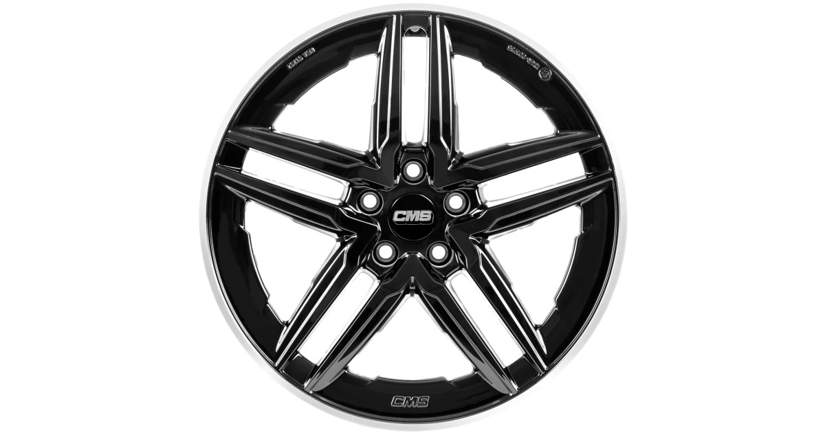 Jante ALU, CMS C29-AERO Noir Bride Poli Brillant, 9.5X19 5/ 112 ET51, Alésage 66.6
