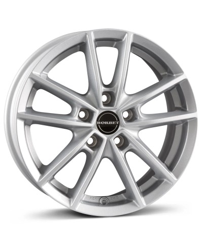 Jante Alu Borbet W Crystal silver 8x18 5x112 ET40 , Alésage 66.6