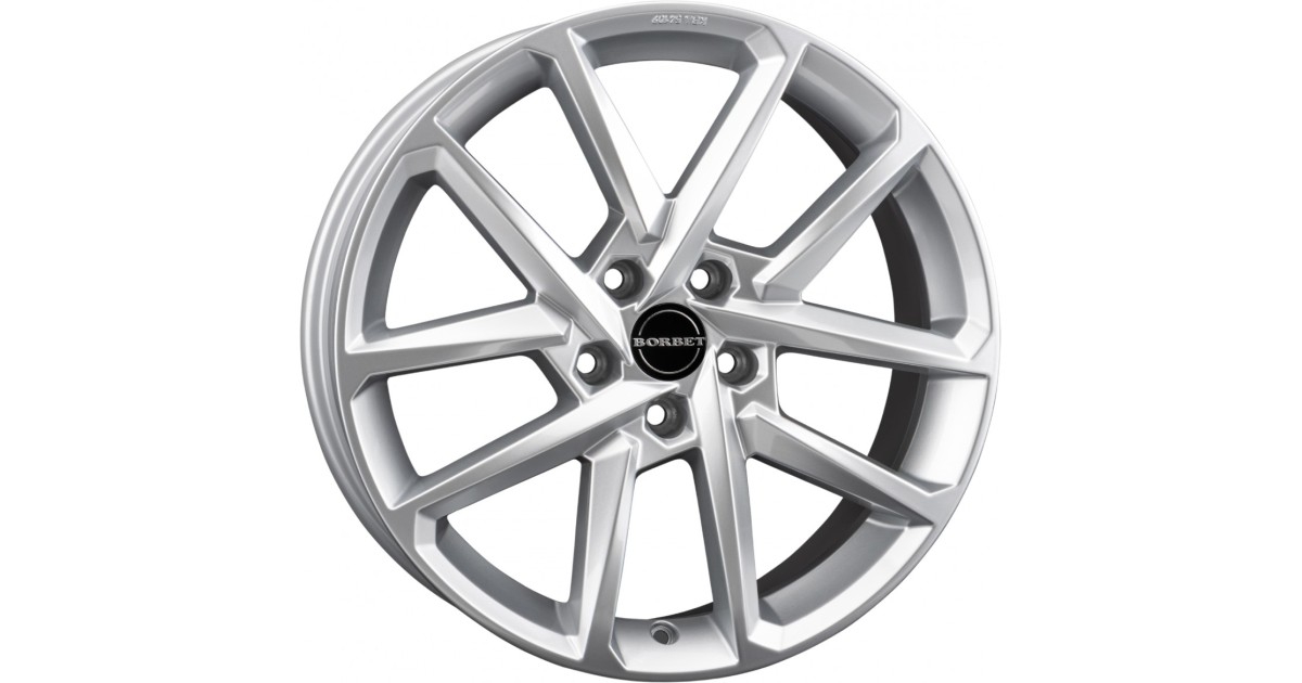 Jante Alu Borbet N Crystal silver 7,5x18 5x112 ET50 , Alésage 57.1