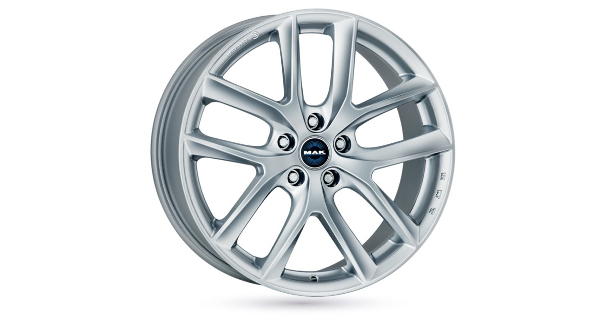 Jante Alu MAK Voltage Silver 8x19 5x120 ET40 , Alésage 64.1