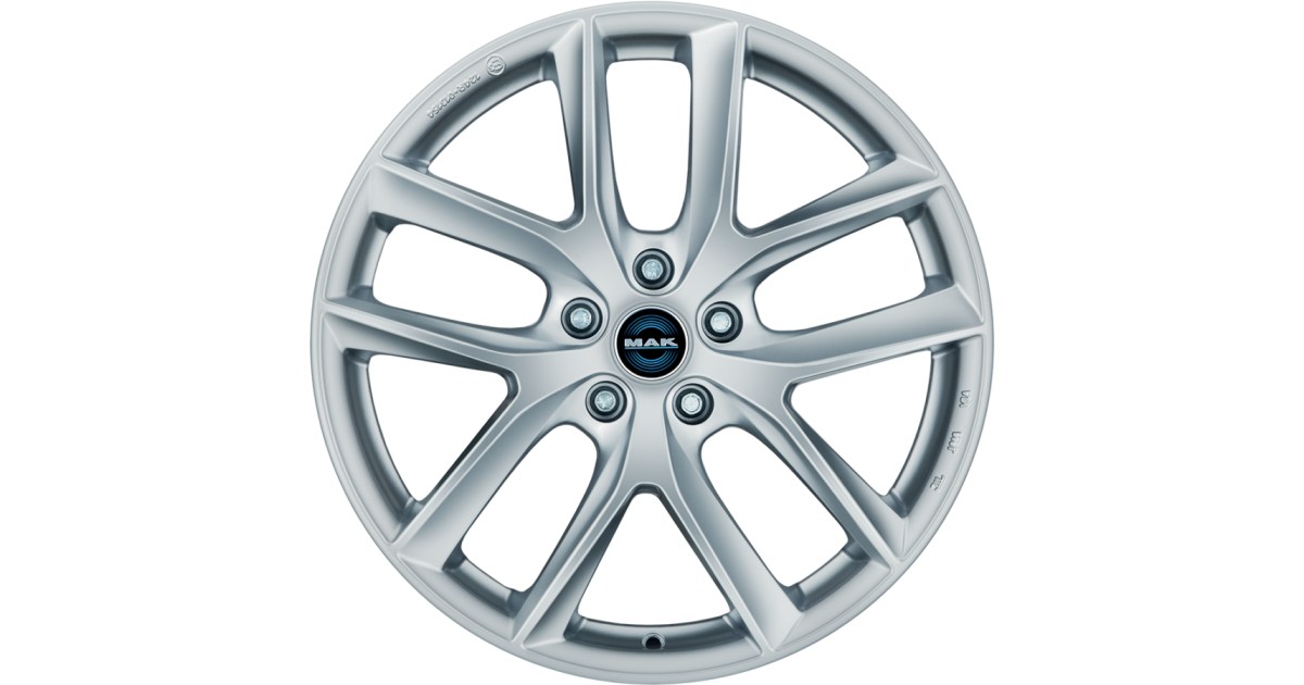 Jante Alu MAK Voltage Silver 8x19 5x120 ET40 , Alésage 64.1