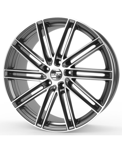 Jante Alu MAK LEIPZIG Gun metallic mirror 9,5x22 5x112 ET26 , Alésage 66.6