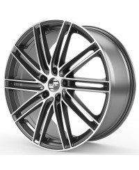 Jante Alu MAK LEIPZIG Gun metallic mirror 9,5x22 5x112 ET26 , Alésage 66.6