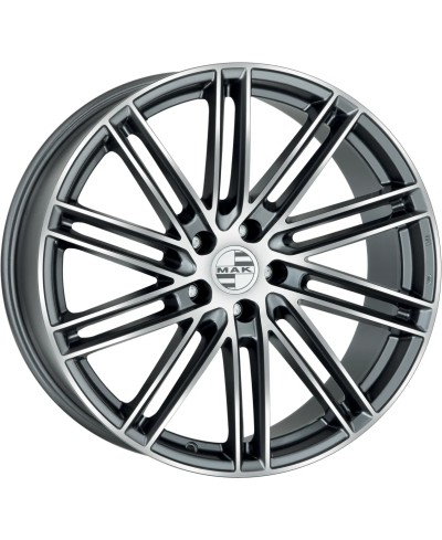 Jante Alu MAK Leipzig-D Gun metallic mirror 11,5x20 5x130 ET63  , Alésage 71.6