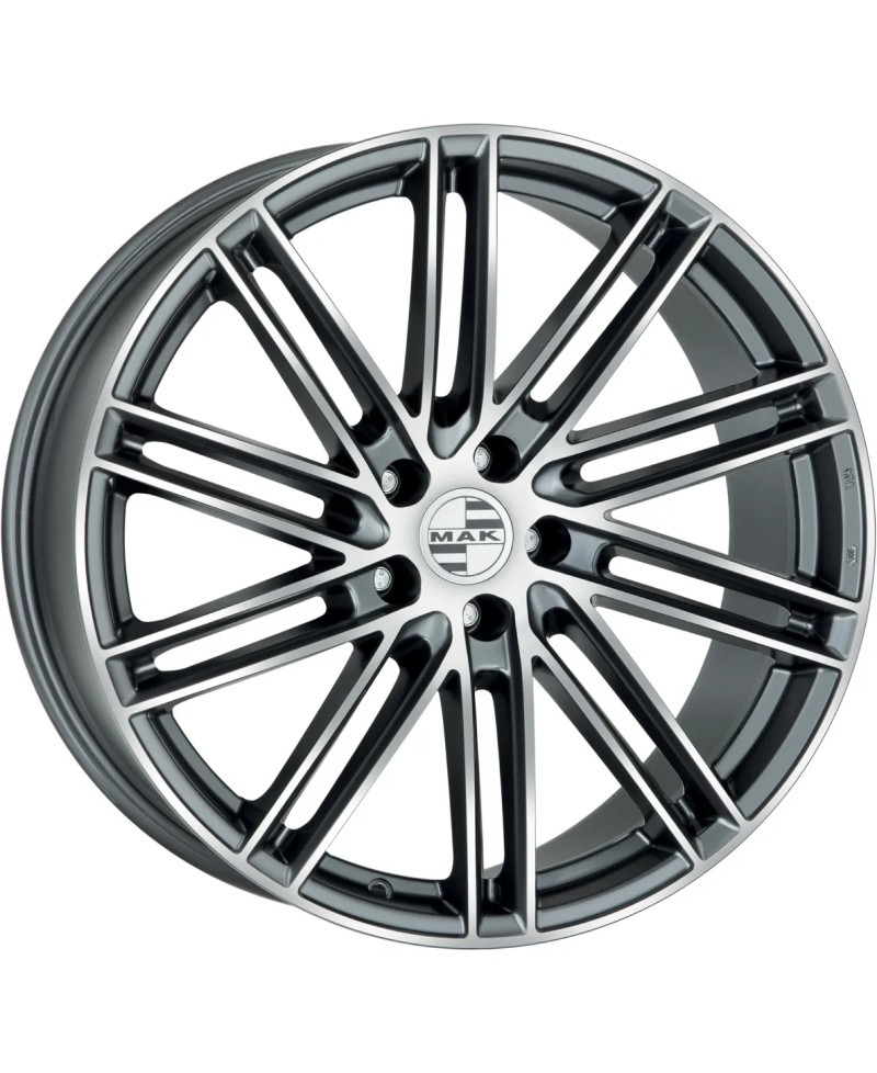 Jante Alu MAK Leipzig-D Gun metallic mirror 11,5x20 5x130 ET63  , Alésage 71.6