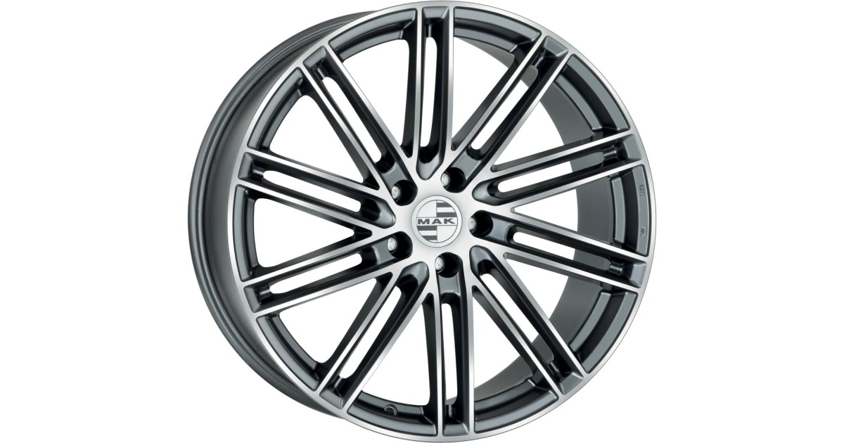 Jante Alu MAK Leipzig-D Gun metallic mirror 11,5x20 5x130 ET63  , Alésage 71.6