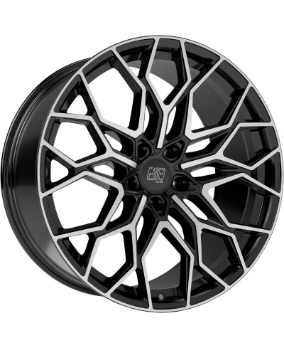 Jante Alu MSW 51 Gloss Black Full Polished 8,5x20 5x112 ET28  , Alésage 73.1