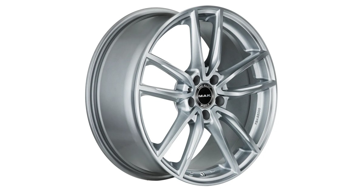 Jante Alu MAK Evo Silver 8x18 5x112 ET43 , Alésage 66.6