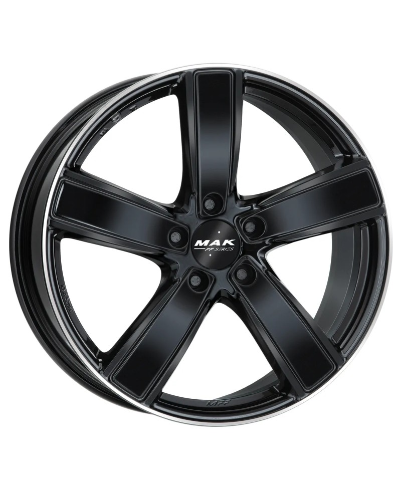 Jante Alu MAK Turismo-FF Gloss black mirror ring  9,0x21 5x130 ET60 , Alésage 71.6