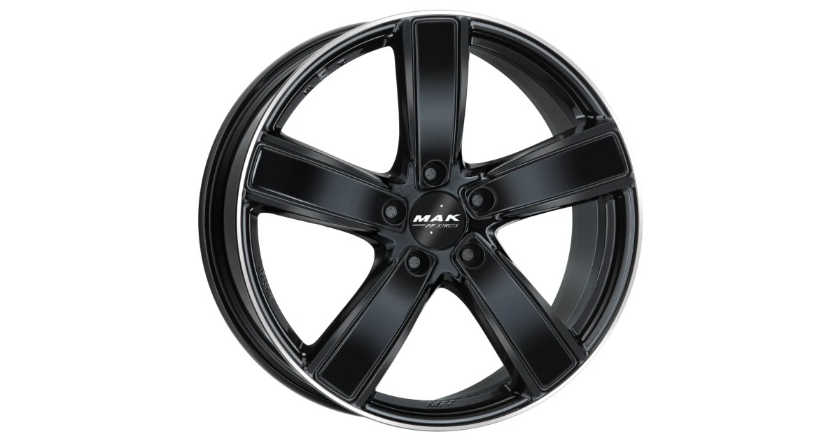 Jante Alu MAK Turismo-FF Gloss black mirror ring  9,0x21 5x130 ET60 , Alésage 71.6