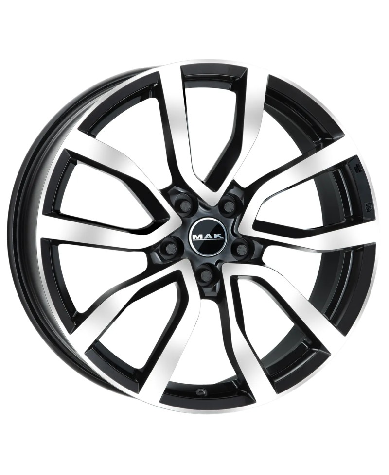 Jante Alu MAK Midlands Black mirror 9,5x21 5x112 ET35 , Alésage 66.6