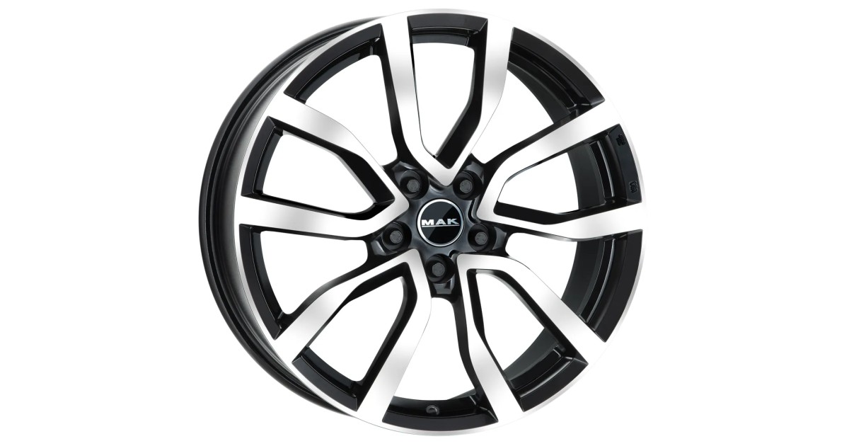 Jante Alu MAK Midlands Black mirror 9,5x21 5x112 ET35 , Alésage 66.6