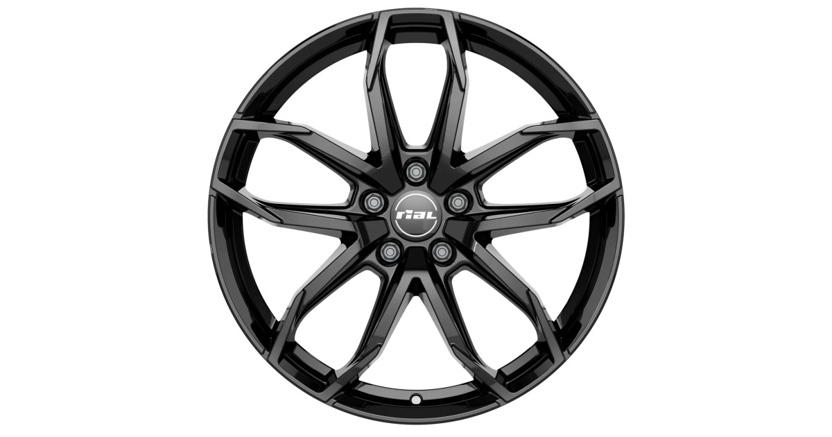 Jante Alu Rial Lucca Diamond Black 8x20 5x114.3 ET36 , Alésage 70.1