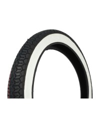 Pneu mobylette,  Mitas B8 white wall front/ rear 2.25-16 38J
