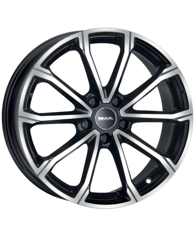 Jante Alu MAK DaVinci Black Mirror 5x17 4x100 ET40  , Alésage 54.1