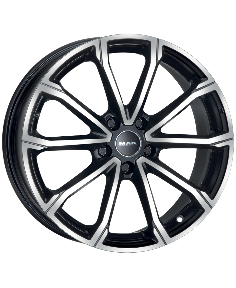 Jante Alu MAK DaVinci Black Mirror 5x17 4x100 ET40  , Alésage 54.1