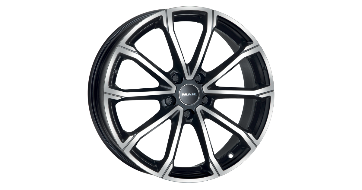 Jante Alu MAK DaVinci Black Mirror 5x17 4x100 ET40  , Alésage 54.1